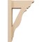 Ekena Millwork 6-in W x 14-in D x 22-in H Funston Trad Rough Cedar Woodgrain TimberThane Outlooker, Primed Tan OUTUR060X14X22FST04RCPR - alternate 2